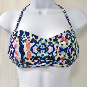 Athleta Swim Watercolor Bandeau Bikini Top, Size S